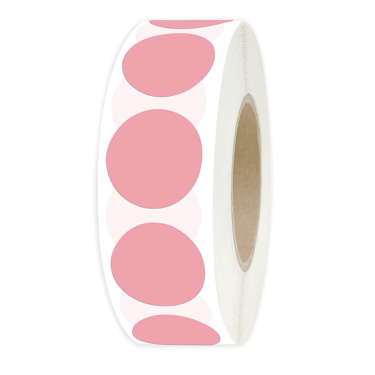 PARLAIM 0.75-inch pink round adhesive color coding circle dot labels on a roll, 1000 stickers for kids and office use