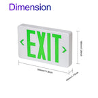 LED Emergency Exit Sign, Universal Mount OSHA Compliant Green 1 Pack