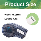 Nylon Cloth Label Compatible for Brady M21-750-499 Label 3 Pack