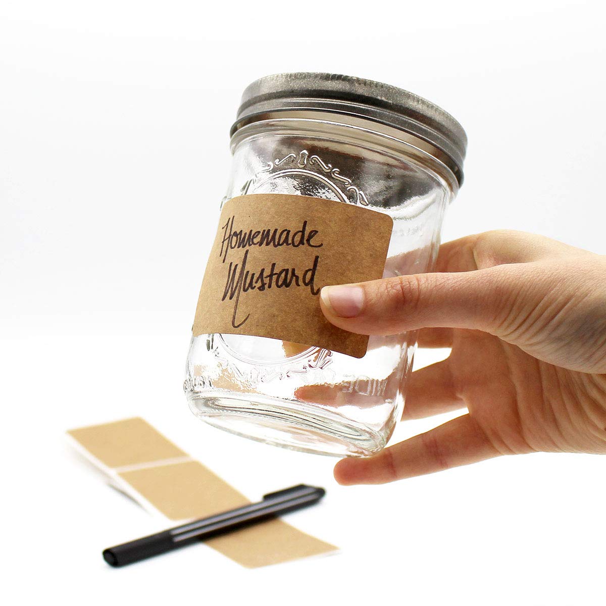 ChromaLabel Kraft Rectangle Labels on Sheets, 100 Stickers per Pack, 2 x 3 Inch 2" x 3"