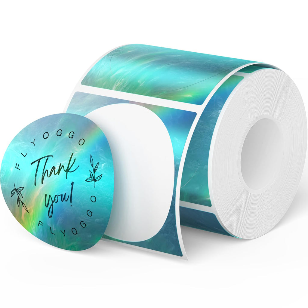 2 inch Round Holographic Thermal Labels 200pcs/roll & 500pcs/roll