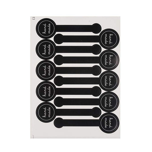 20 Sheets(200 Pcs) Food Retail Package Seal Self Adhesive Paper Sticker Labels Sealing Stickers Tamper Evident Decorative Labels for Handmade Baking Craft Arts and More
