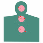 3 Inch Round Permanent Color-Code Dot Sticker, Pink Color Coding Label 1 Roll-500PCS
