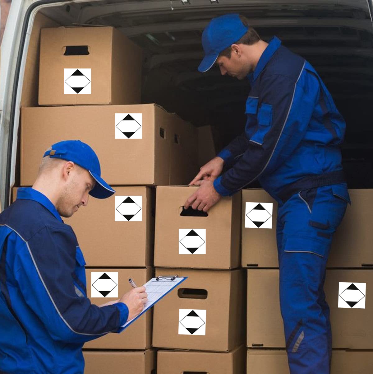 500 Pcs ORM-D Shipping Diamond Labels2"x 2" New 2027 Dangerous Goods Labels Black