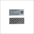100pcs 1" x 2.4" Custom Printable Tamper Evident Security Asset Tags