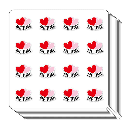 Me time Planner Sticker, 0.5 inch Reminder Scrapbooking Arts Calendar Kids Crafting 208-Pack
