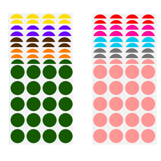 400PCS Round Sticker Labels Colored 2 Inch, Color Small Dot Stickers for Organizing Office Moving Boxes Garage Sale Price Tag Packing Labels - Removable Labels Easy Peel Off
