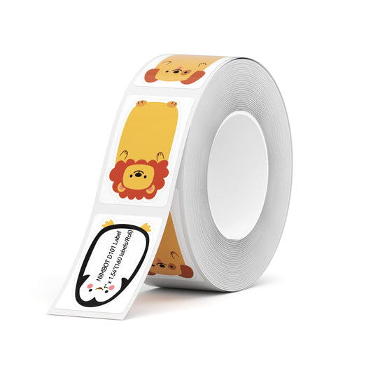 NIIMBOT D101 Labels, 1'' x 1.57'' (25x39mm) Refill Label Paper, Waterproof, Oil-Proof and Tear-Proof Thermal Labels for D101 Label Maker, 1 Roll of 160(Adorkable) 25x39mm-adorkable