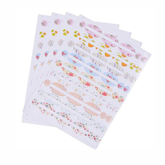 10 Sheets Oval & Round DIY Creative Waterproof Colorful Essential Oils Bottle Labels Cap Stickers Multiple Perfume Bottle Cap Lid Stickers to Keep Organized