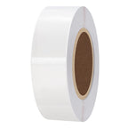Hybsk 1x3 inch Rectangle Square Crystal Clear Retail Package Seals Circle Wafer Stickers/Transparent Labels (1x3 inch)