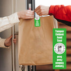 Tamper Evident Food Sealed for Freshness and Safety Stickers 1x 3 Inch Safe Secure Tamper Proof Food Delivery Labels Tamper Resistant Sealed for Containers Jars Mailing Packaging (Green) Green