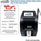 Printer Service Reminder Stickers, Check Engine Image, 500 Count