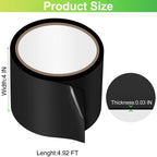 ToLanbbt Pond Liner Seam Tape, 4" x 59" Single Sided Peel and Stick Seam Tape Self Adhesive Seaming Kit Butyl Rubber Pond Liner Repair Patch Kit Waterproof for EPDM Roof Garden Cover Patch Repair 4 IN x 4.92FT -Single Sided Seam Tape