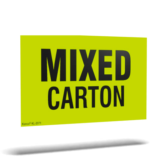 Kenco 3" X 5" Mixed Carton Shipping Label Stickers for Shipping and Packing - 500 Permanent Adhesive Labels Per Roll 1 PACK