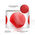 500 PCS Dot Sticker Tape 2" Inch Round Color Coding Labels Removable Writable Circle Floor Decal for Marking Organizing Social Distancing Red