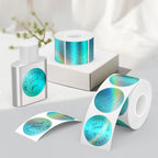 2 inch Round Holographic Thermal Labels 200pcs/roll & 500pcs/roll
