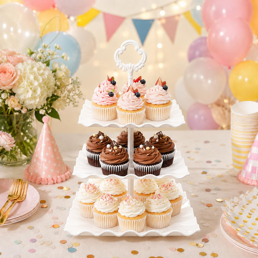 12 Pack Cupcake Stand Dessert Display Tower Serving Tray for Parties