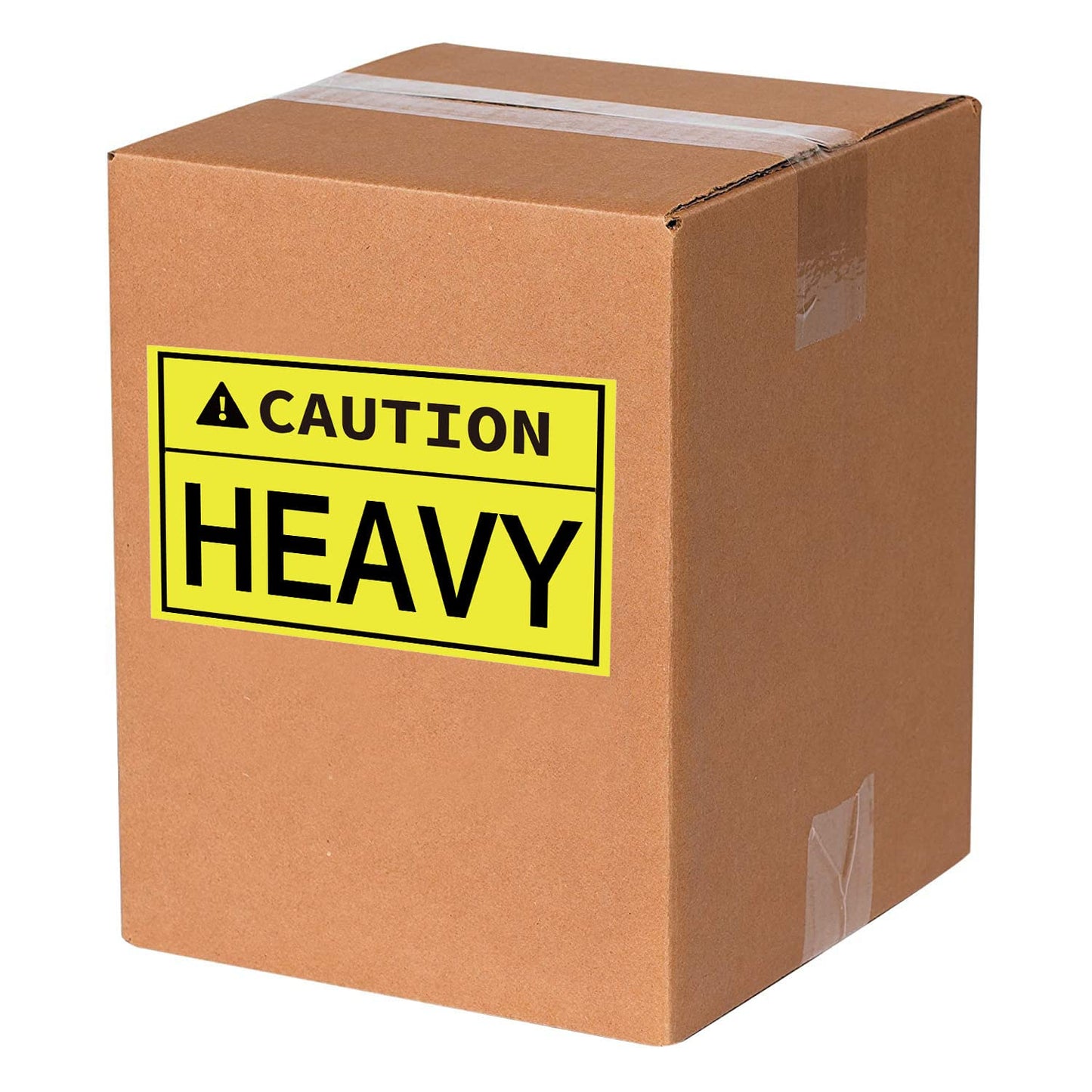 300 Pcs Caution Heavy Sticker, 2 x 3 inch Fluorescent Yellow Heavy Special Handling Shipping Pallet Label Stickers for Shipping and Packing