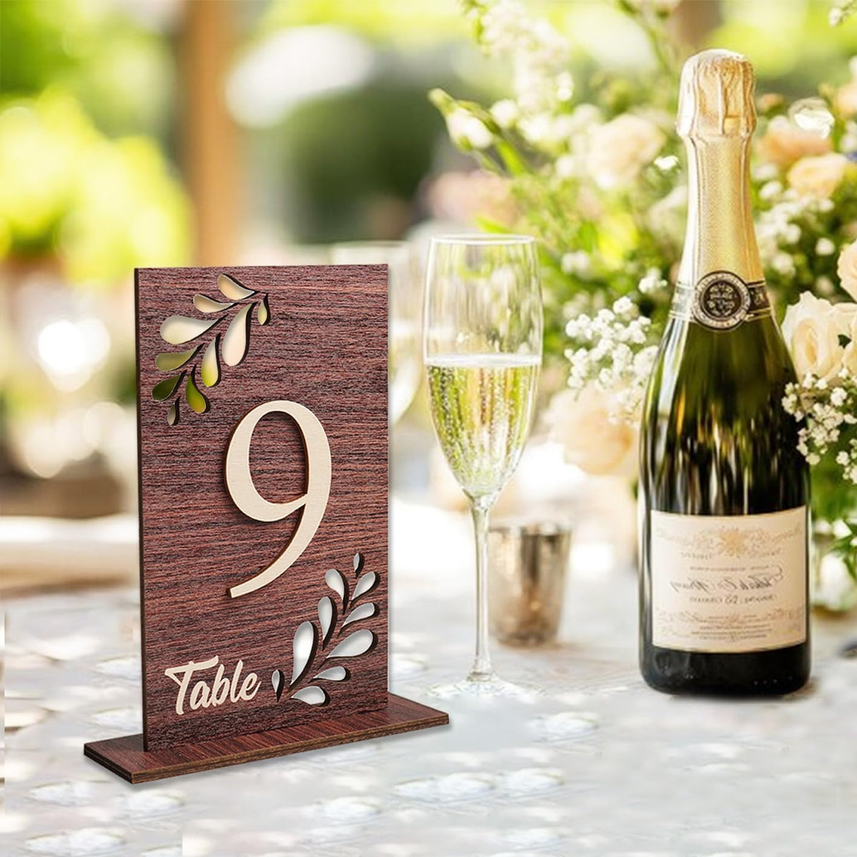 Wedding Table Numbers 1-20 Wooden Table Numbers for Wedding Reception Dark Wood A Number 1-20