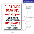 Customer Parking Only Sign,