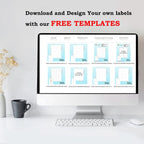 Glossy White 3" Round Labels 90 pcs Circle Stickers Waterproof Vinyl Sticker Paper Dries Quickly for Inkjet Printer or Laser Printer-15 Sheets (Pack of 4) 3 inches x 3 inches (Pack of 4)