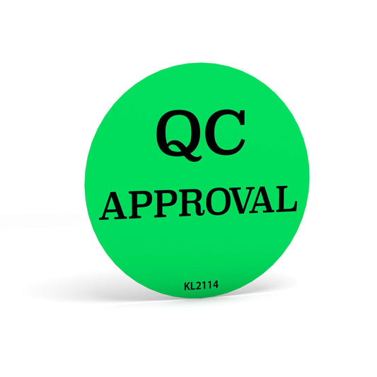 Kenco 2" Circle Inventory Control Stickers for Shipping and Inventory - 500 Permanent Adhesive Labels Per Roll Made in The USA (QC Approval, 1 Pack)
