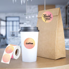 2500 Pcs 2 Inch Round Circle Thermal Sticker Labels for Printer Gradient Color