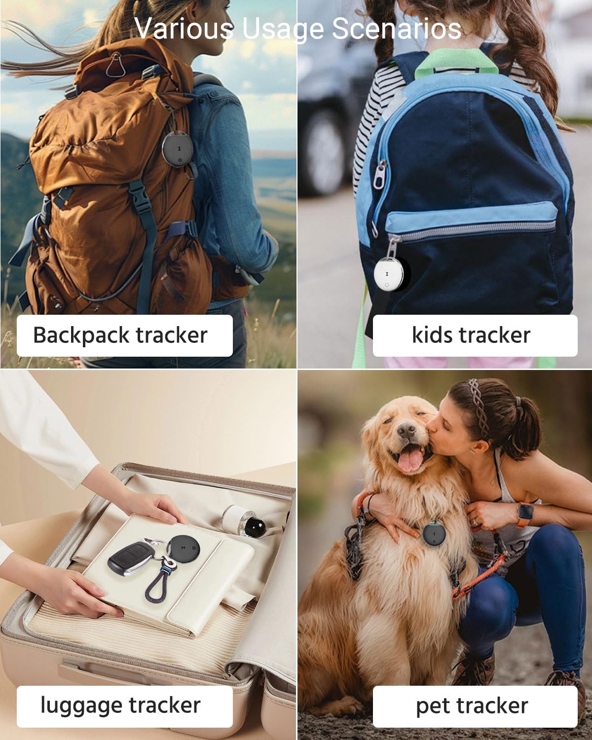 2026 Air Tracker Tags-2 Pack: [Apple MFi Certified] Smart Tracker Tag 2 Pack
