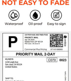 2" Shell Texture Round Thermal Labels 500 Labels/Roll+4x6 Direct Thermal Shipping Labels 500 Labels/Pack