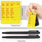 Gersoniel 500 Pcs Key Tags with Labels Rings Car Dealership,Yellow Yellow