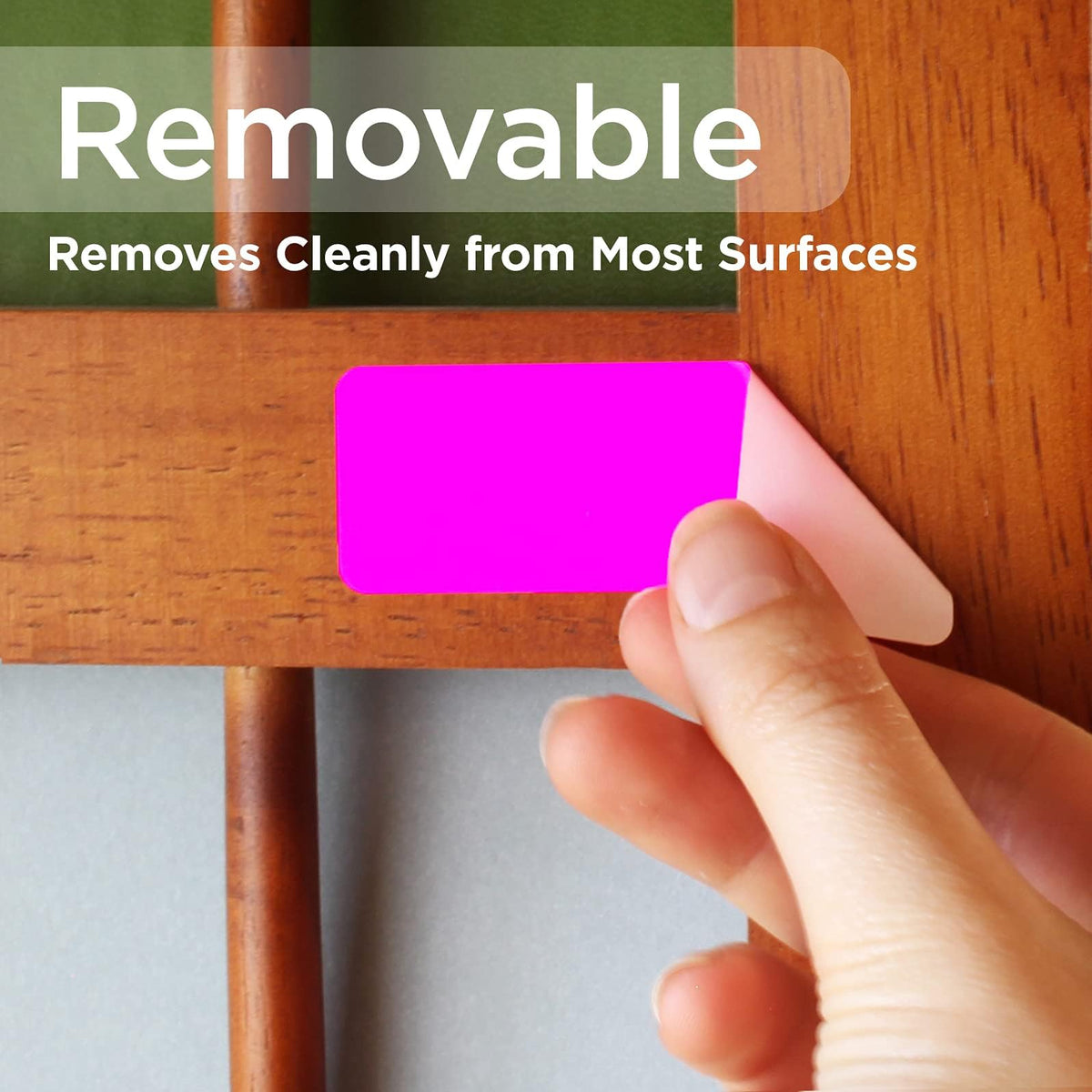 ChromaLabel 1 x 3 inch fluorescent pink removable color-code rectangle labels, 150 stickers for organization and labeling.