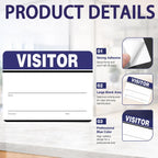 500 Pcs Visitor Stickers Name Badge Tag Hall Passes, Blue