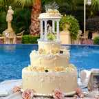 VOSAREA 8pcs 7-Inch Roman Column Cake Pillars Set for Wedding and Birthday Cakes - Plastic Tiered Cake Stand Supports Elegant Decoration Accessories
