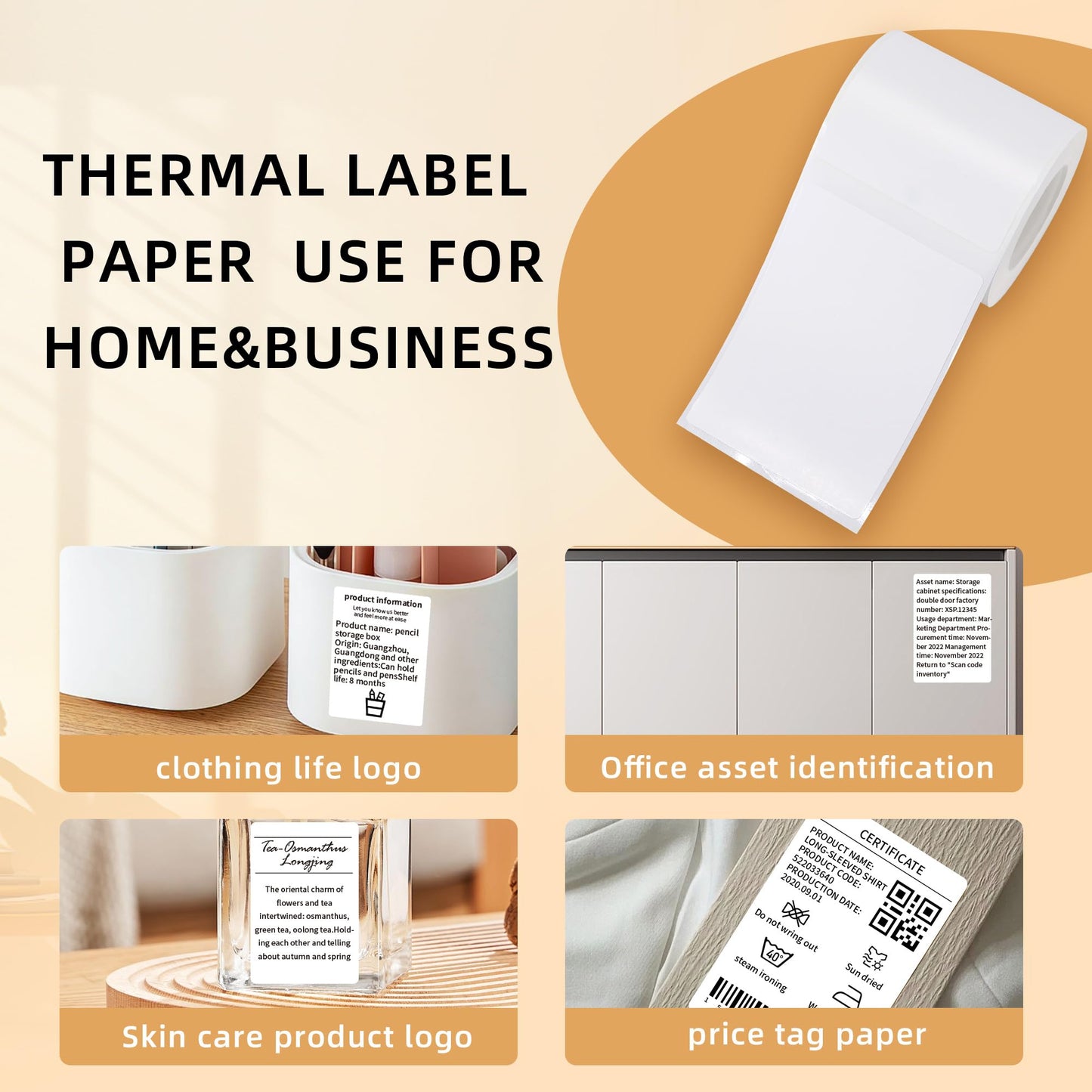 White Thermal Label Sticker for L7/L9/P50/M120/M110/M200/M220/221B Label Maker, 3 Rolls 2”x2.75”(50x70mm) Business Shipping Address Logo Jar Barcode Thermal Sticker Paper Waterproof Oilproof 1.96*2.75 White