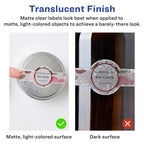 Avery Matte Clear Wraparound Band Labels, Sure Feed Technology, 2-3/8" x 8", Cigar Band Labels, 30 Total, Laser/Inkjet Printable 30 labels