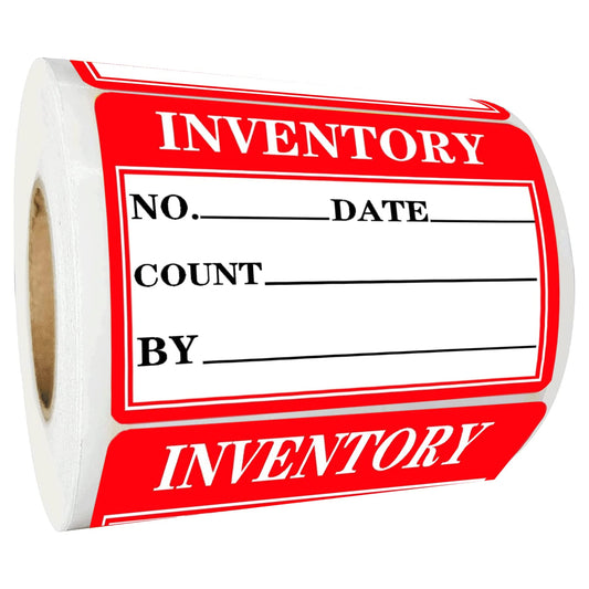 Inventory Labels Inventory Organizer Stickers 2 x 3 Inch Inventory Control Labels Count Date by Control Label Warning Stickers for Management,Inventorys，Shipping,Handling,Packing,Moving 250 Pcs 2 x 3Inch