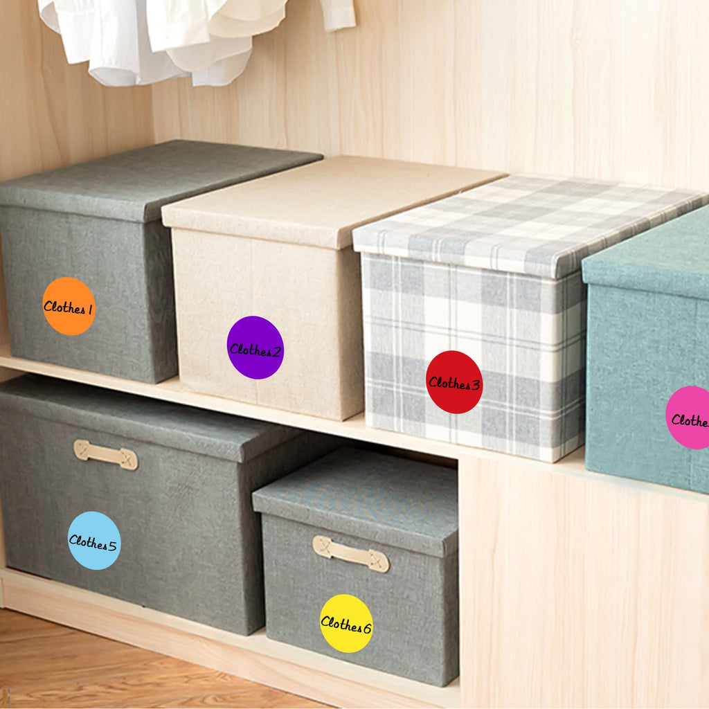 480 Pcs Round Color Coding Labels, 2 Inch Dot Stickers, 12 Colors