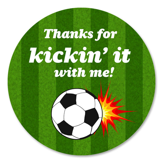Soccer Ball Thank You Stickers, 40 2 Inch Birthday Or Baby Shower Party Favor Labels, Decorations