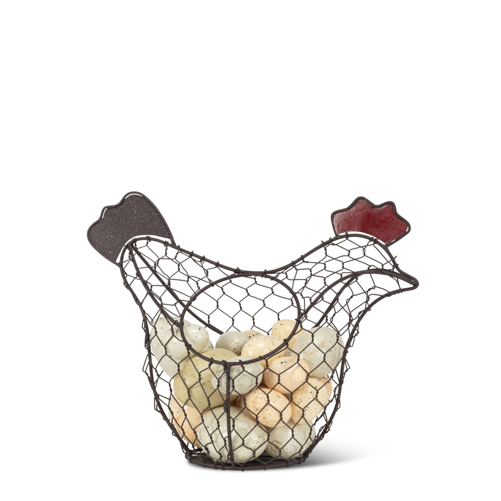 Abbott Collection Chicken Shaped Mesh Basket