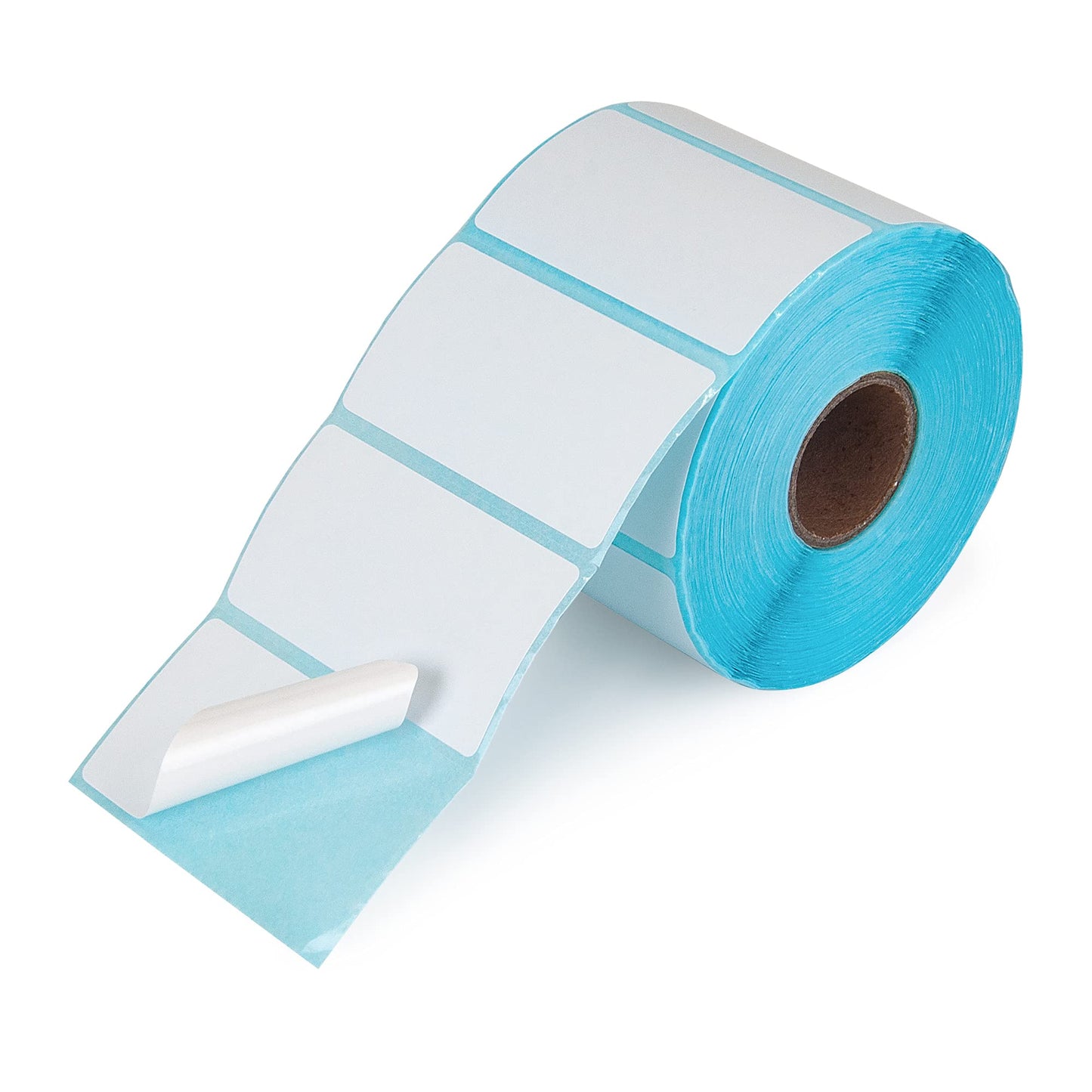 Essential 2 1/4 x 1 1/4 Inch Direct Thermal Labels, White, Permanent Adhesive, Perforations Between Labels, 1000 per of RollLabels (1 Roll) 1 Roll
