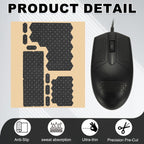 PATIKIL 1 Set Plum Blossom Pattern Phone Grip Tape, Universal Mouse Grip Strips Adhesive, Pre-Cut Strips Pre-Laminated Sweat Absorbing Adhesive Patches for Cellphone Laptop Mouse,Black Black
