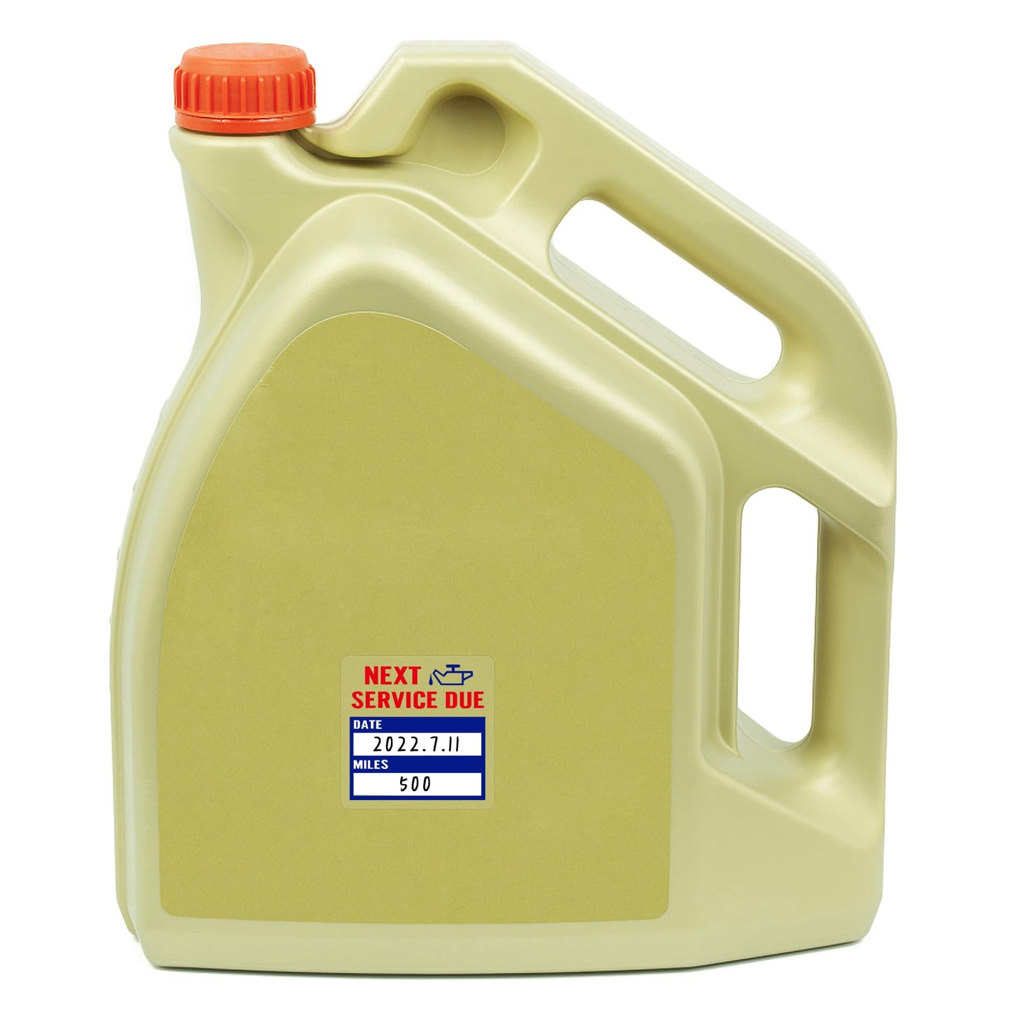 Hybsk Clear Oil Change/Service Reminder Stickers 2x2 inch Premium Quality Oil Change Stickers 200 Labels on a Roll (Blue) Blue