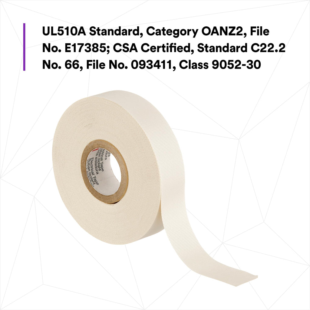 3M Glass Cloth Electrical Tape 27, 3/4 in x 66 ft, 1 Roll