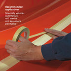 3M Scotch Fine Line Tape 218, High-Performance, Polypropylene Plastic, Instant Adhesion, Moisture and Solvent Resistant, Green Color, 1 in x 60 yd, 5.0 mil (Pack of 1)