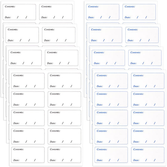 300pcs Removable Freezer Labels, Blank Writable Food Storage Labels, Food Date Sticker Pantry Labels for Kitchen Restaurant Market Grocery Store Food Containers