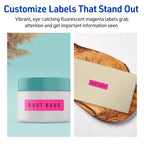 Avery® Printable Rectangle Labels, Sure Feed® Technology, 1-1/4" x 1-3/4", Neon Magenta Labels, Laser/Inkjet Printable, 640 Total, Great for Jars and More 640 labels