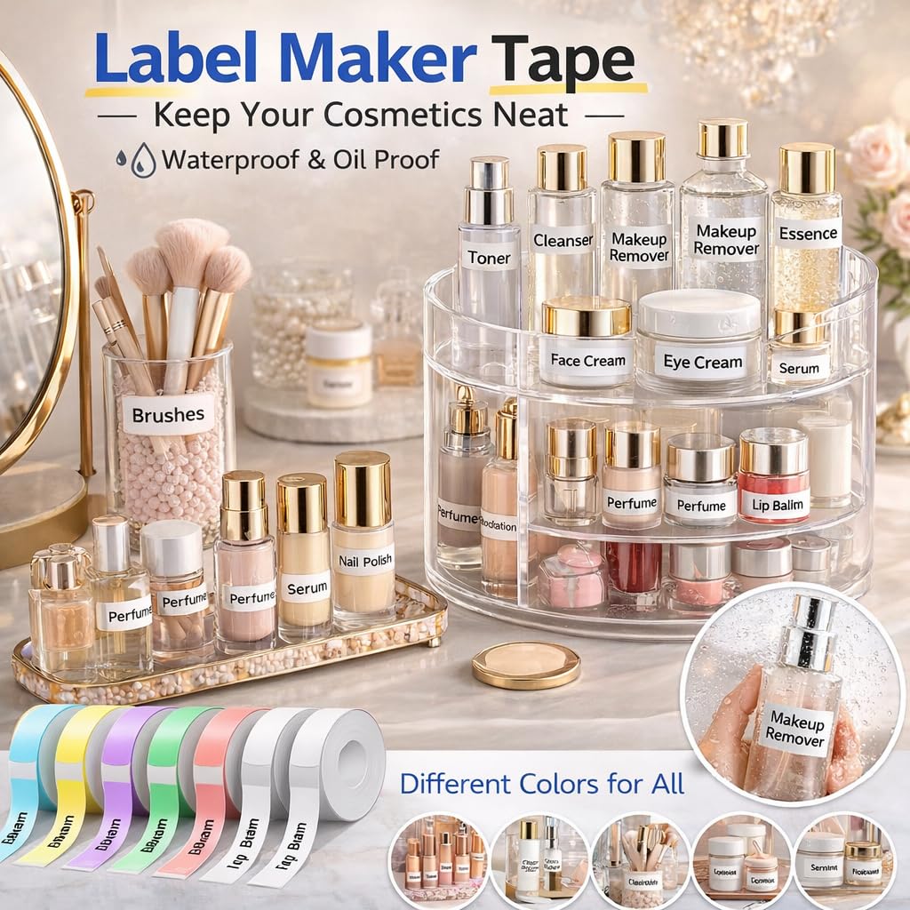 eebbl D30 P15 HP4 Label Maker Tape, 12mmx40mm(0.47"x1.57") School Hotel Office Label Tape， Thermal Label easy to remove, No residue, Waterproof, air-proof, and Scratch-resistant. Avoid Direct Sunlight