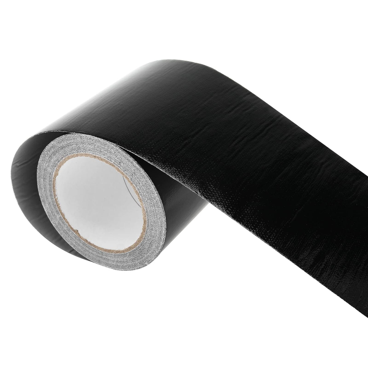 RealPlus 6" x 50' RV Underbelly Tape Waterproof Belly Tape with Permanent Sealing Adhesive for Camper Travel Trailer Mobile Home, Tear Repair Patch Black 6 Inch x 50 Feet