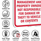 SmartSign 18 x 12 inch “Notice - Do Not Leave Valuables In Vehicle” Sign, 63 mil Aluminum, 3M Laminated Engineer Grade Reflective Material, Red and White, Made in USA