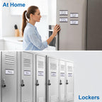 100 Pack Magnetic C Channel Label Holders for Metal Shelves